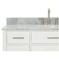 thumbnail image 2 of Ariel H049SCW2OVOWHT Bristol 49" Free Standing Single Oval Basin Vanity Set - White, 2 of 7