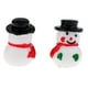 thumbnail image 5 of Figuras de muñeco de nieve en miniatura de resina blanca, accesorios y adornos para muñeco de nieve, 5 of 9