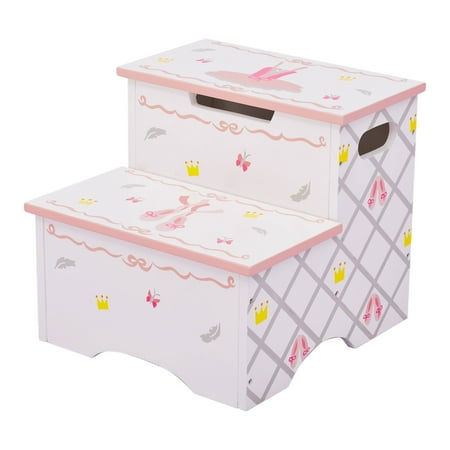 Wooden Step Stool - Fantasy Fields - Swan Lake Step Stool