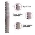 thumbnail image 3 of Professional Stainless Steel Haircut Comb Salon Hairdressing Comb Styling Tool For All Hair Types Fine and Wide Tooth Hair Barber Comb, 3 of 5