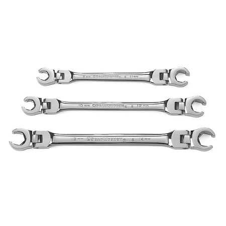 

GearWrench 81915 3 Piece Flex Flare Nut Wrench Set Metric