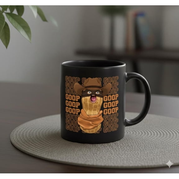 Funny Burnt Peanut Style Mug, Playful Bungulator Inspired Design, Lighthearted Gift Idea
