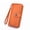 04#Orange, variant on Djiypn Womens Wallet With Slots Small Wallets For Women Bifold Slim Coin Purse Zipper ID Card