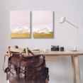 thumbnail image 2 of Stupell Industries Snow Tipped Mountains on Pink Landscape & Nature Painting Wrapped Canvas Canvas Art Print Wall Art, 20 x 30, Set of 2, 2 of 7