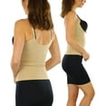thumbnail image 4 of ToBeInStyle Women's Seamless Underbust Shaping Camisole w/Adjustable Straps - Beige - XL/2X, 4 of 7