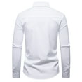 thumbnail image 5 of Shirts for Men, Men's Stylish Polka Dots Patchwork Button Down Dress Shirts - Long Sleeve Slim Fit Business Casual Work Shirts, 5 of 8