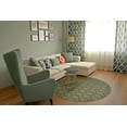 thumbnail image 2 of Garland Rug Sparta Sage Round Indoor Area Rug, 5' x 5', 2 of 6