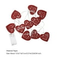 thumbnail image 2 of BEADCEST Heart Shaped Bedside Lamp 1 Set Red LED Lighting For Romantic Atmosphere, 2 of 6