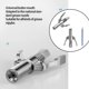 thumbnail image 3 of Eigraketly Acoplador de herramienta de engrase Manual desmontable 690Bar anillo de sellado de goma de doble mango accesorios de boquilla de acero Herramientas eléctricas 1 pieza con manguera, 3 of 6