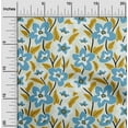 thumbnail image 2 of oneOone Cotton Cambric Light Blue2 Fabric Florals Diy Clothing Quilting Fabric Print Fabric By Yard 56 Inch Wide, 2 of 6