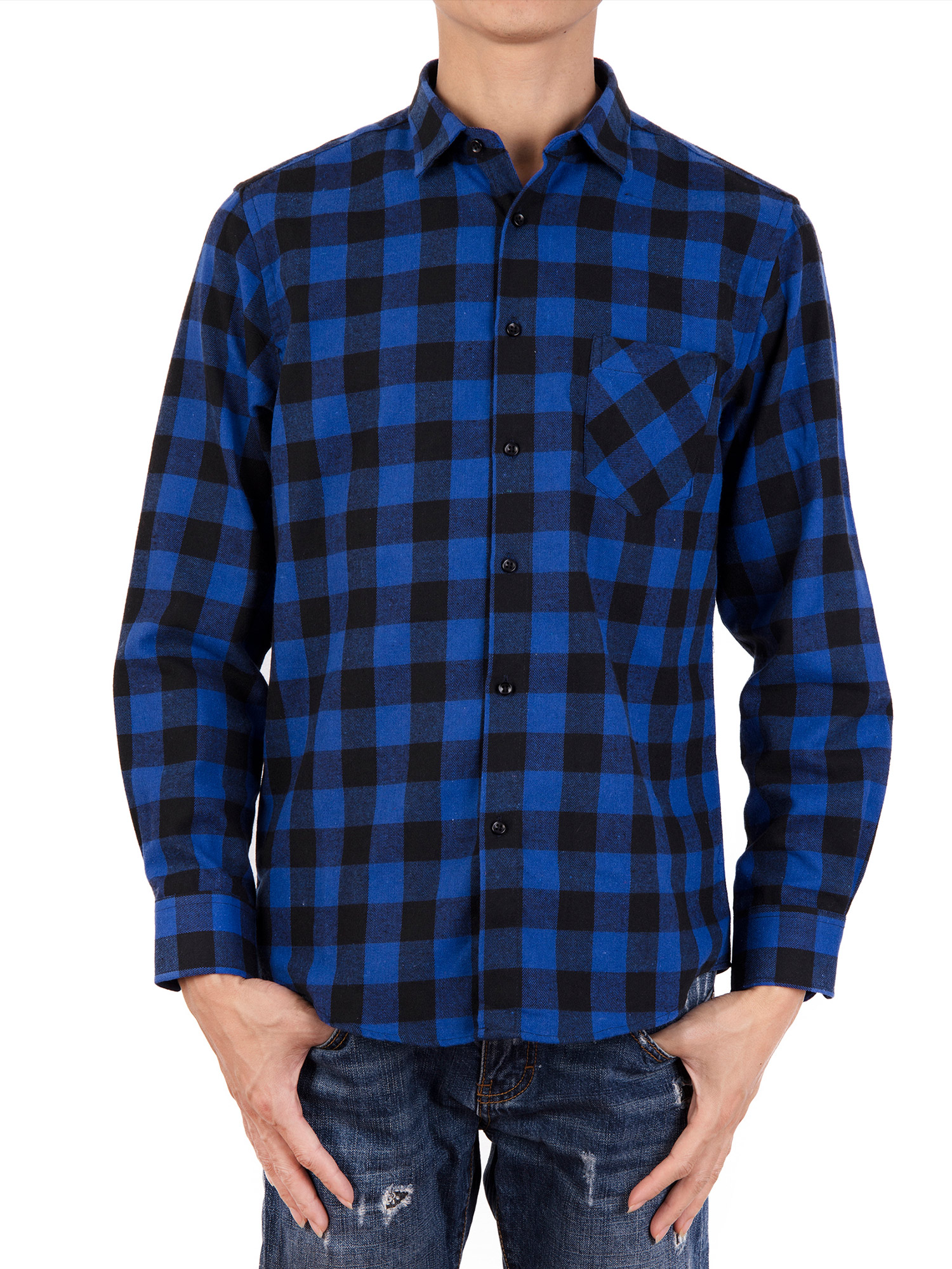 SAYFUT Men's Casual Button-down Shirts 