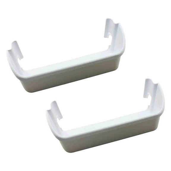 Refrigerator Door Bins 2 Pack - Replacement Part 240323001 ER240323001 White Fridge Bins; Compatible with Whirlpool, KitchenAid & More Refrigerators