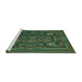 thumbnail image 2 of Ahgly Company Machine Washable Indoor Rectangle Animal Turquoise Blue Traditional Area Rugs, 4' x 6', 2 of 4