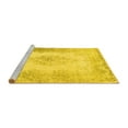 thumbnail image 2 of Ahgly Company Machine Washable Indoor Square Persian Yellow Traditional Area Rugs, 5' Square, 2 of 4