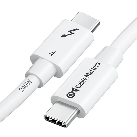 Cable Thunderbolt 4 Matters, certificado Intel, 1 m, blanco