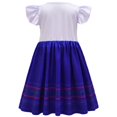 thumbnail image 3 of Kids Girls Mirabel Dress Short Sleeve Cosplay Halloween Cosplay Fancy Party Dress Up Outfits 3-9T, 3 of 7