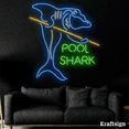 thumbnail image 2 of Craftnamesign Pool Shark Neon Sign, Billiards LED Sign, Pool Room Decor, 2 of 4