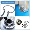 thumbnail image 6 of 20 Pack 1-21/32"(42mm) Retaining Ring Circlip, Snap Rings C-Clips, Black, 6 of 6