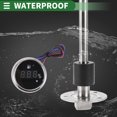 thumbnail image 6 of Unique Bargains Fuel Sending Unit and Gauge Kit Boat Fuel Sending Unit Marine Fuel Sender Unit 30.98" Metal Silver Tone Black 1 Set 0-190 Ohm, 6 of 6