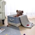 thumbnail image 2 of Unique Bargains Fabric Storage Bin Box with Handles Laundry Baskets Organizer for Closet, 2 of 8