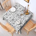 thumbnail image 2 of White Gothic Hand Butterfly Pattern Square Tablecloth,Waterproof Square Table Cover,Wipeable Spillproof Washable Table Cover for Home Kitchen Party Decor 60"x60"(152x152cm), 2 of 6