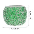 thumbnail image 3 of European Glass Mosaic Candlestick Romantic Tabletop Candlelight Dinner Decoration, 3 of 8