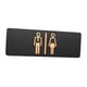 thumbnail image 3 of Placa de letrero de baño para hombres y mujeres, letrero ligero para puerta de baño, letrero para baño Tipo A, 3 of 9