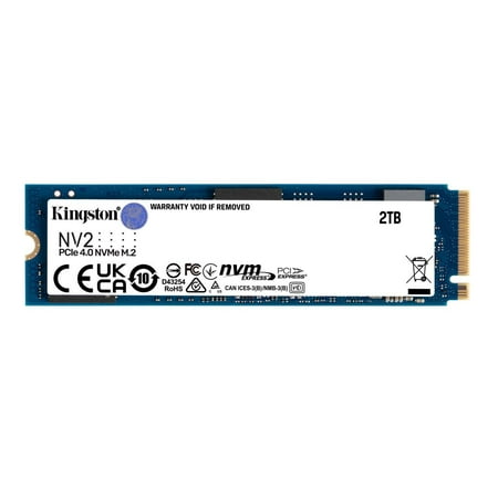 UPC: 0740617329971 | Kingston NV2 2TB M.2 2280 NVMe PCIe Internal SSD Up to 3500 MB/s SNV2S/2000G