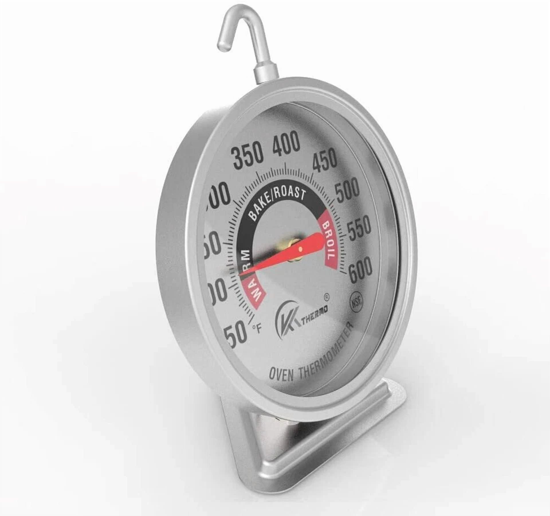 CRESTIN- 3 Oven Thermometer Nsf Accurately Rotary Hook/Stand Up For Kitchen Food Cooking