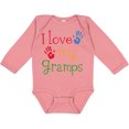 thumbnail image 3 of Inktastic I Love My Gramps Cute Grandkids Boys or Girls Long Sleeve Baby Bodysuit, 3 of 5
