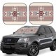 thumbnail image 1 of Balery Fashion Tatreez1 Parasol para parabrisas de coche de 2 piezas | Parasol plegable para parabrisas delantero de coche para la mayoría de sedanes-Medium, 1 of 6