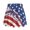 Distressed American Flag, variant on HELLHERO Polyester Spandex Golf Skorts for Yoga Daily Wear Tennis, Built-in Shorts 2 Side Pockets Athletic Skort, Nautical Star Field