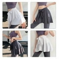 thumbnail image 2 of ZPAQI Women Layered Yoga Dance Wrap Skirt Hip Scarf Tennis Athletic Cover Up Skirt, 2 of 13