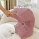 thumbnail image 5 of Cojín de soporte lumbar de pana | Almohada de silla de oficina de algodón suave 38x20x14cm | Alivio ergonómico del dolor de espalda de tres lados | Cojín de asiento multiusos para el hogar, el, 5 of 6