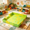 thumbnail image 5 of Foam Play Mat with Fence, 36 Pack Square Interlocking Puzzle Floor Mat, Puzzle Playmat Floor Mat for Playroom and Indoor Activity Areas, 5 of 6