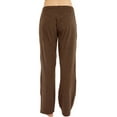 thumbnail image 3 of U2SKIIN Womens Cotton Pajama Pants, Soft Lounge Lightweight Sleep Pj Bottoms,(Brown,S), 3 of 3