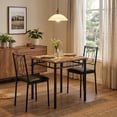 thumbnail image 4 of QinaQin Dining Table Set for 2, Small Farmhouse Kitchen Table with Upholstered Chairs for Apartment, 4 of 6