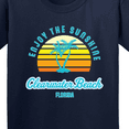 thumbnail image 4 of Inktastic Summer Enjoy the Sunshine Clearwater Beach Florida in Blue Youth T-Shirt, 4 of 5