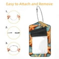 thumbnail image 2 of Square PU Leather Luggage Tags - 2 Pack with Privacy Cover and Stainless Steel Ring - Suitable for Travel, Backpack, Handbag - Suitcase Tags, Travel Tag Starfish, 2 of 7
