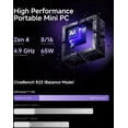 thumbnail image 7 of MINISFORUM X1-255 Mini PC AMD Ryzen 7 255 Barebone Version Desktop Computer, HDMI2.1|DP2.0|2xUSB4 Output, 1x Oculink Port, 2.5G RJ45 Port/WiFi7/BT5.4, 7 of 7