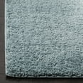 thumbnail image 3 of SAFAVIEH New York Willis Solid Machine Washable Shag Area Rug, Aqua, 6'7" x 6'7" Square, 3 of 9