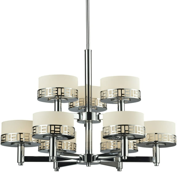 Z-Lite 328-9 Elea 9 Light 2 Tier Chandelier - Chrome