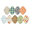 thumbnail image 1 of Langgg 9 Pcs Serviettes Hygiéniques Réutilisables Lavables Doublures de sous-Vêtements 4 Couches Serviettes Hygiéniques Étanches avec Sac de Rangement, 1 of 5