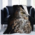 thumbnail image 2 of Owl Blanket Animal Print Throw Blanket Super Soft Flannel Blankets Gifts for Girls Boys Adults Owl, 2 of 6