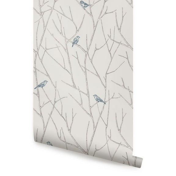 Branch Birds Peel and Stick Wallpaper