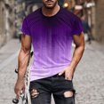 thumbnail image 1 of Qertyioot T-shirt à Manches Courtes Imprimé pour Hommes Col Rond Mode Décontractée Manches Courtes Liquidation, 1 of 5