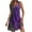 Purple, variant on GERsome Summer Casual Dresses for Women Sleeveless Midi Dress Swing Tank Sundress V Neck Beach Tshirt Dress