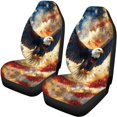 thumbnail image 5 of Pzuqiu Car Seat Covers Full Set Fashion, Compatible with Van Seats Car Interiors, Automotive Seat Cover Fit for Sedans Cars Easy to Install, American Flag Eagle, 5 of 10
