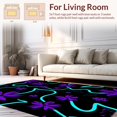 thumbnail image 2 of Ultra Soft Area Rug, Modern Floral Snake, Non Slip, Stain Resistant, Washable Area Rugs for Living Room, Bedroom(Black, 6), 2 of 8