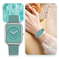 thumbnail image 7 of Watches for Women Minimalist Simple Design Casual Rectangle Watch 30M Waterproof Quartz Watch with Silicone Band Suit for Indoor Daily Activities and Outdoor Sports, 7 of 7